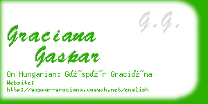 graciana gaspar business card